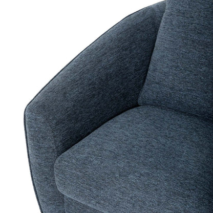 Fauteuil d'appoint pivotant en tissu chenille Rio 34,5 - Bleu | Fauteuil d'appoint pivotant Rio de 34,5 po en tissu chenille - bleu