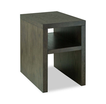 Table de fauteuil moderne Hatfield de 18 po en bois massif - brun champêtre