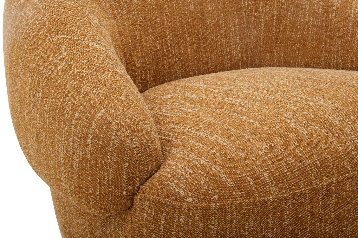 Fauteuil d'appoint pivotant Villa - Moutarde | Fauteuil d'appoint pivotant Villa - moutarde