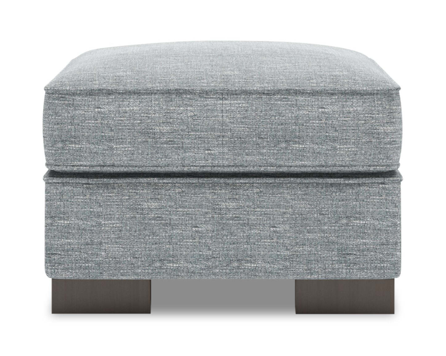 Fabriqué au Canada Pouf personnalisable Sofa Lab Track 24 en tissu d'apparence lin - Luna gris étain | Pouf Track de Sofa Lab de 24 po fabriqué au Canada en tissu d'apparence lin - gris Luna Pewter | TR802291