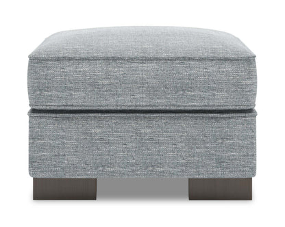 Fabriqué au Canada Pouf personnalisable Sofa Lab Track 24 en tissu d'apparence lin - Luna gris étain | Pouf Track de Sofa Lab de 24 po fabriqué au Canada en tissu d'apparence lin - gris Luna Pewter | TR802291