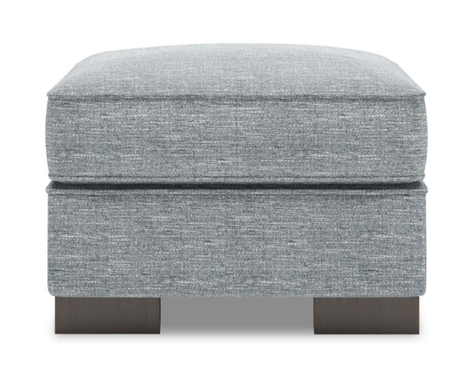 Fabriqué au Canada Pouf personnalisable Sofa Lab Track 24 en tissu d'apparence lin - Luna gris étain | Pouf Track de Sofa Lab de 24 po fabriqué au Canada en tissu d'apparence lin - gris Luna Pewter | TR802291