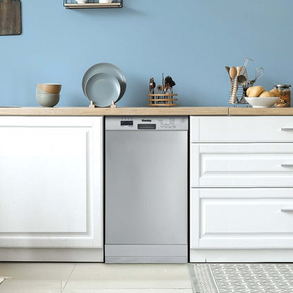 Lave-vaisselle encastrable à commande frontale Danby 18 51 dBA - Acier inoxydable - DDW18D1ESS | Lave-vaisselle encastré Danby de 18 po et de 51 dBA avec commandes à l'avant - acier inoxydable - DDW18D1ESS | DDW18D1S