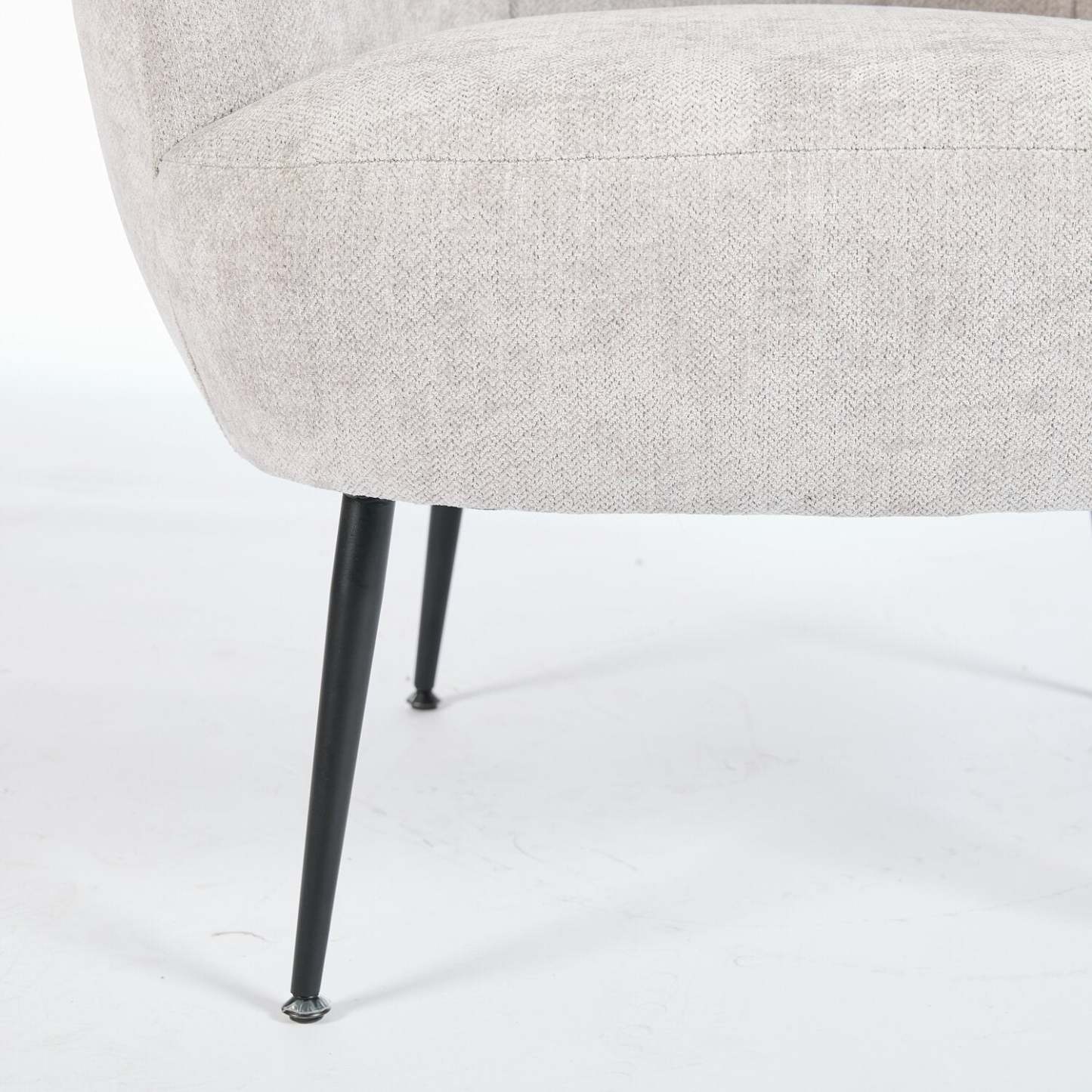 Fauteuil d'appoint en tissu boucle Nova 28.7 – gris clair | Fauteuil d'appoint Nova de 28,7 po en tissu bouclé - gris clair