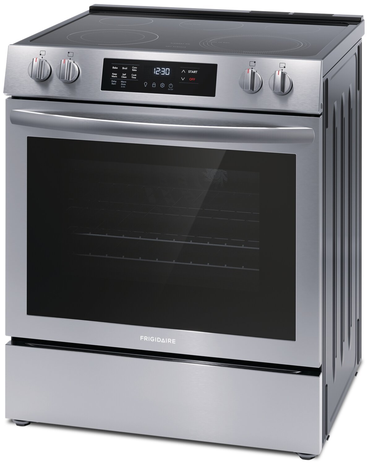 Cuisinière électrique Frigidaire de 5,3 pi³ avec élément EvenTemp™ et cuisson par convection - acier inoxydable -… | Frigidaire 5,3 Cu. Fort. Cuisinière électrique avec élément EvenTemp™ et cuisson par convection - Acier…