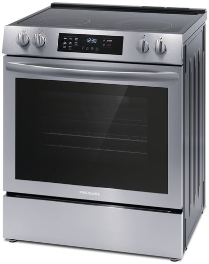Cuisinière électrique Frigidaire de 5,3 pi³ avec élément EvenTemp™ et cuisson par convection - acier inoxydable -… | Frigidaire 5,3 Cu. Fort. Cuisinière électrique avec élément EvenTemp™ et cuisson par convection - Acier…