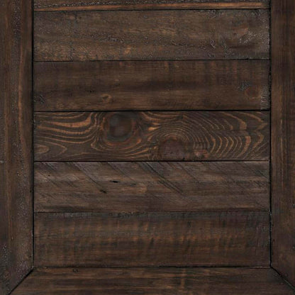 Morgan 16 Rustic Powered Chairside Table with Storage - Dark Brown with Reclaimed Wood|Table de fauteuil rustique Morgan de 16 po avec rangement - brun foncé avec bois recyclé