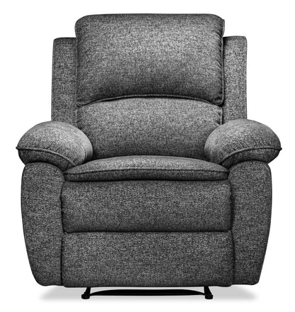 Chandler 37 Chenille Fabric Power Reclining Chair - Grey | Fauteuil inclinable électrique Chandler de 37 po en tissu de chenille - gris