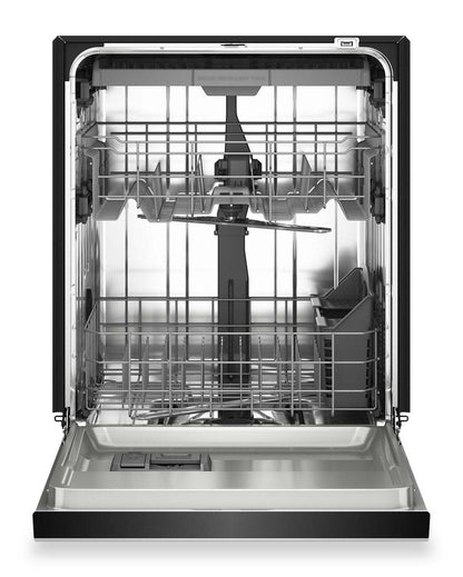 Lave-vaisselle KitchenAid de 24 po et de 47 dBA avec panier à ustensiles sur le troisième niveau - noir - KDFS224SBL