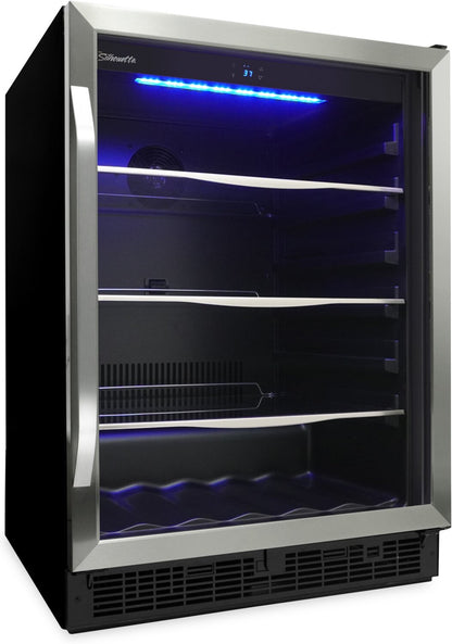 Silhouette Riccotta 23.8 5.7 Cu. Ft. Single-Door Beverage Centre - Stainless Steel - SBC057D1BSS | Refroidisseur à boissons Riccotta de Silhouette de 5,7 pi³ et de 23,8 po à 1 porte - acier inoxydable…