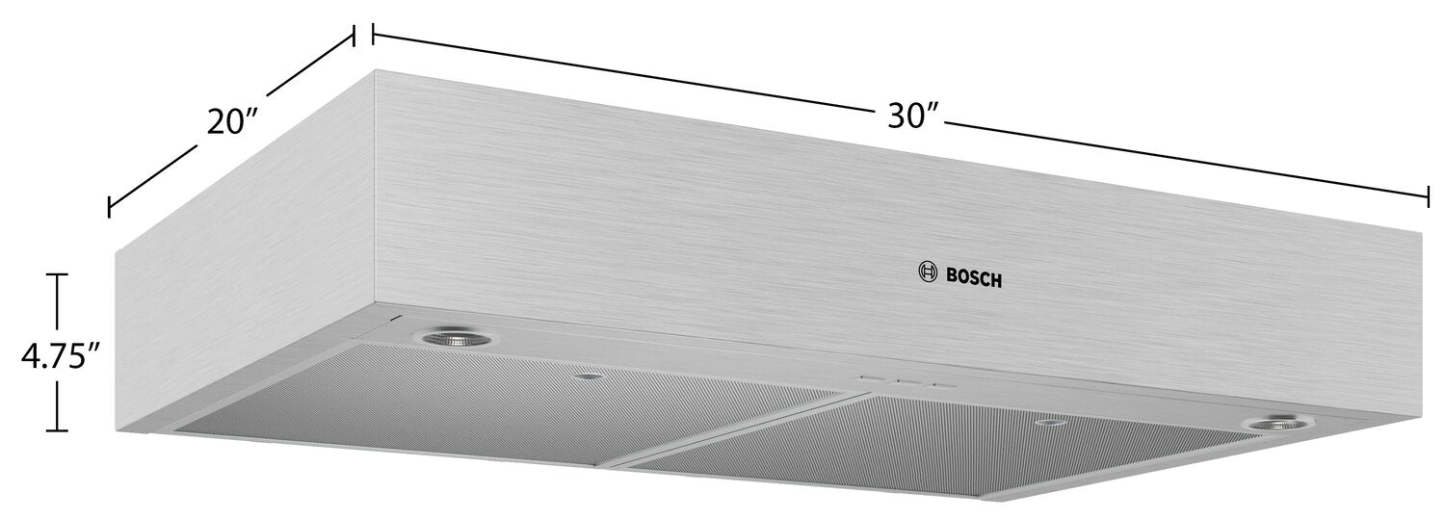 Bosch 30 500 Series Under-Cabinet Range Hood - DUH50353UC | Hotte de cuisinière sous l’armoire Bosch de série 500 de 30 po - DUH50353UC | DUH5035C