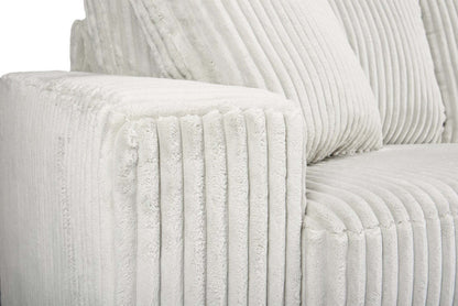 Willow 66 Canapé en tissu gris clair avec accoudoirs droits et coussins de siège et de dossier réversibles | Causeuse Willow de 66 po en tissu gris clair avec accoudoirs rectilignes et coussins de siège et de dossier réversibles | WIL2GYLV