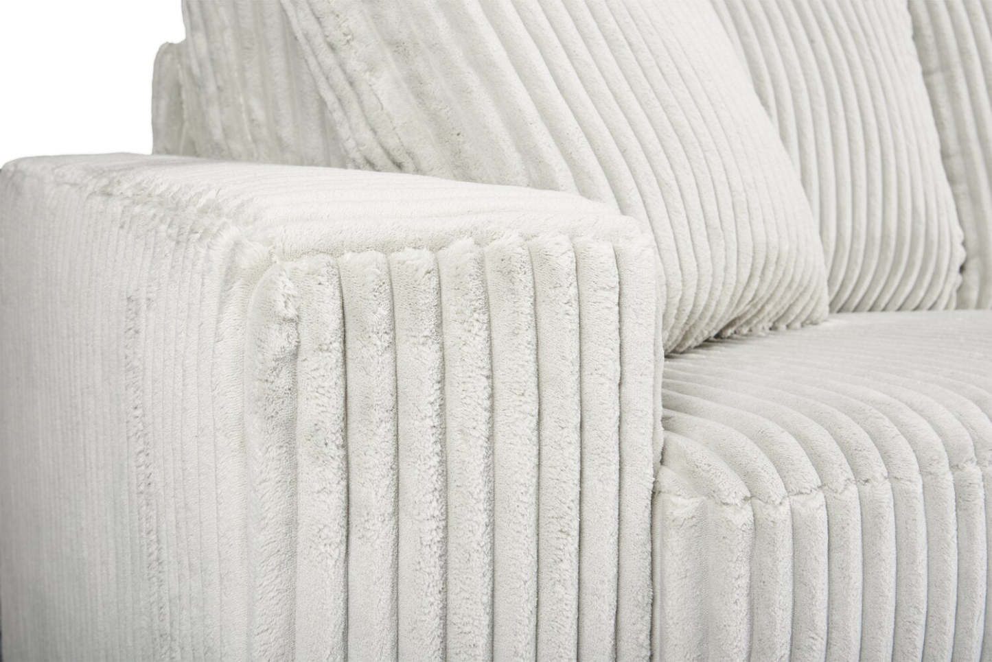 Canapé Willow de 87 po en tissu gris clair avec accoudoirs rectilignes et coussins de siège et de dossier réversibles | WIL2GYSF