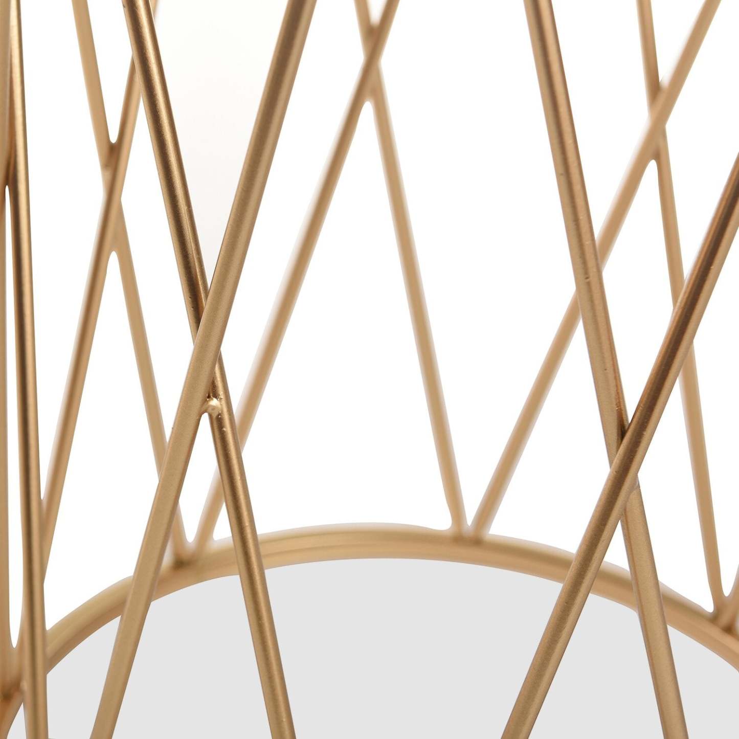 Dalilah 16 2-Pack Accent Table Package - Marbre blanc avec base dorée|Ensemble 2 tables d'appoint Dalilah de 16 po - marbre blanc avec base dorée