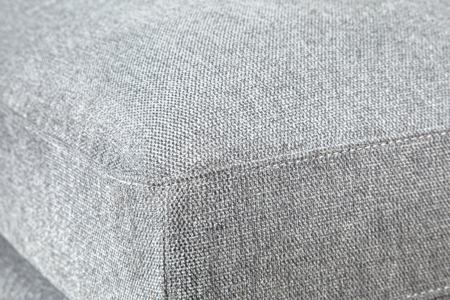 Sofa sectionnel modulaire Evolve de Scott Living 4 pièces en tissu d’apparence lin avec coussins en duvet et plumes - gris