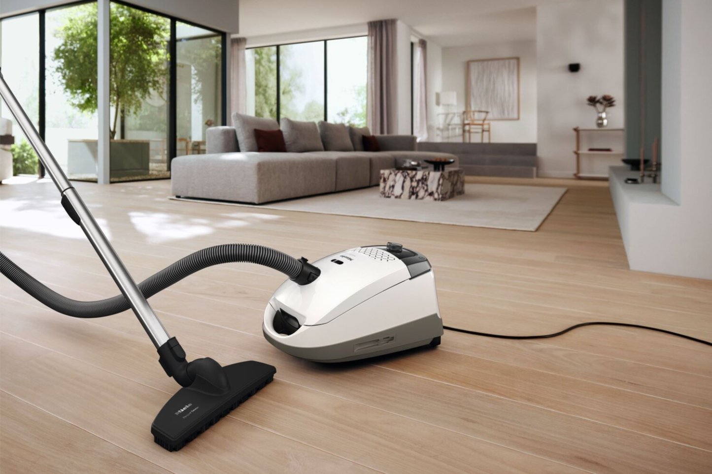 Aspirateur-traîneau Miele Guard S1 Parquet Flex avec sac - blanc brillant - 41TRE034CDN