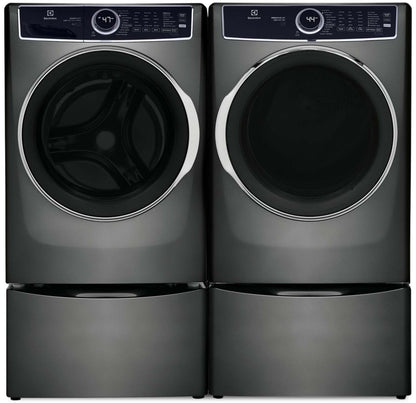 Electrolux 5.2 Cu. Ft. Front-Load Washer and 8 Cu. Ft. Gas Dryer - Titanium | Laveuse à chargement frontal de 5,2 pi³ et sécheuse à gaz de 8 pi³ - Titane | ELFL763G