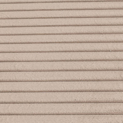 Tapis taupe en fausse fourrure avec envers en mousse à mémoire de forme – 7' x 10' | Carpette Channel en fausse fourrure taupe avec revers en mousse à mémoire de forme - 7 pi x 10 pi