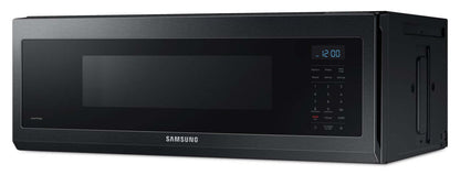 Samsung 1,1 Cu. Fort. Micro-ondes à hotte intégrée de 400 CFM - Acier inoxydable noir mat - ME11F7510MT/AC | Quatre à micro-ondes à hotte intégrée Samsung de 1,1 pi³ avec 400 pi³/min - acier inoxydable noir mat - ME11F7510MT/AC