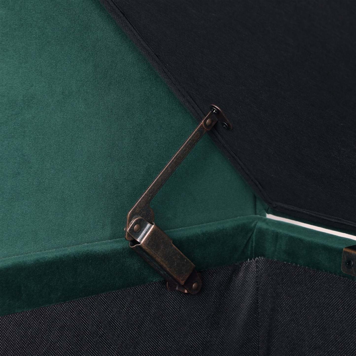 Banc de rangement Octavia 53.25 - Velours vert|Banc de rangement Octavia de 53,25 po - velours vert