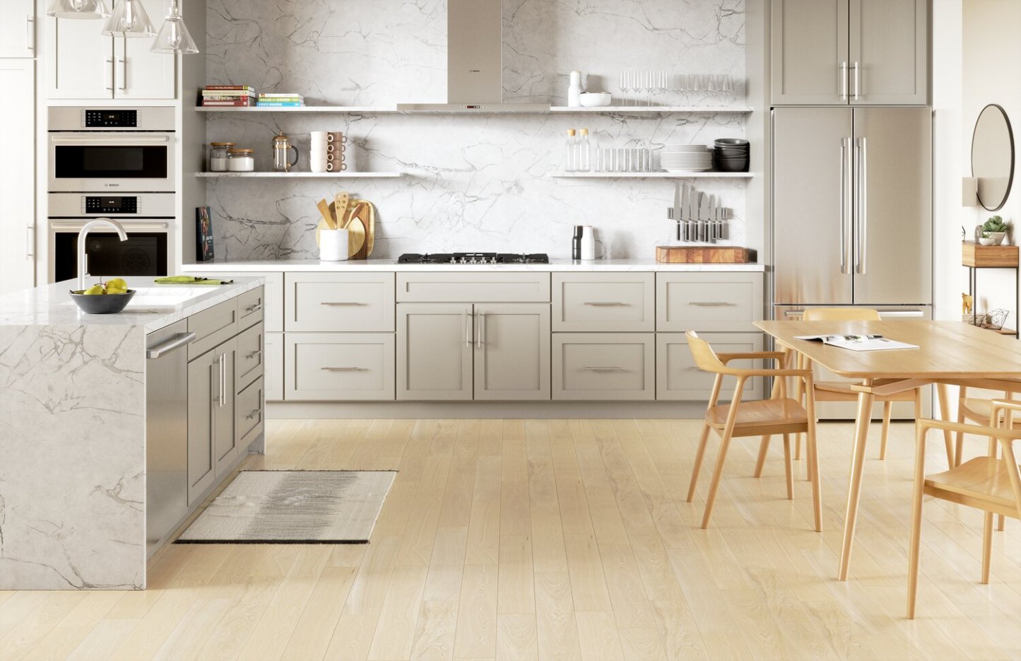 Surface de cuisson à gaz Bosch de série 500 de 30 po avec brûleur OptiSimMD - NGM5059UC | NGM505UC