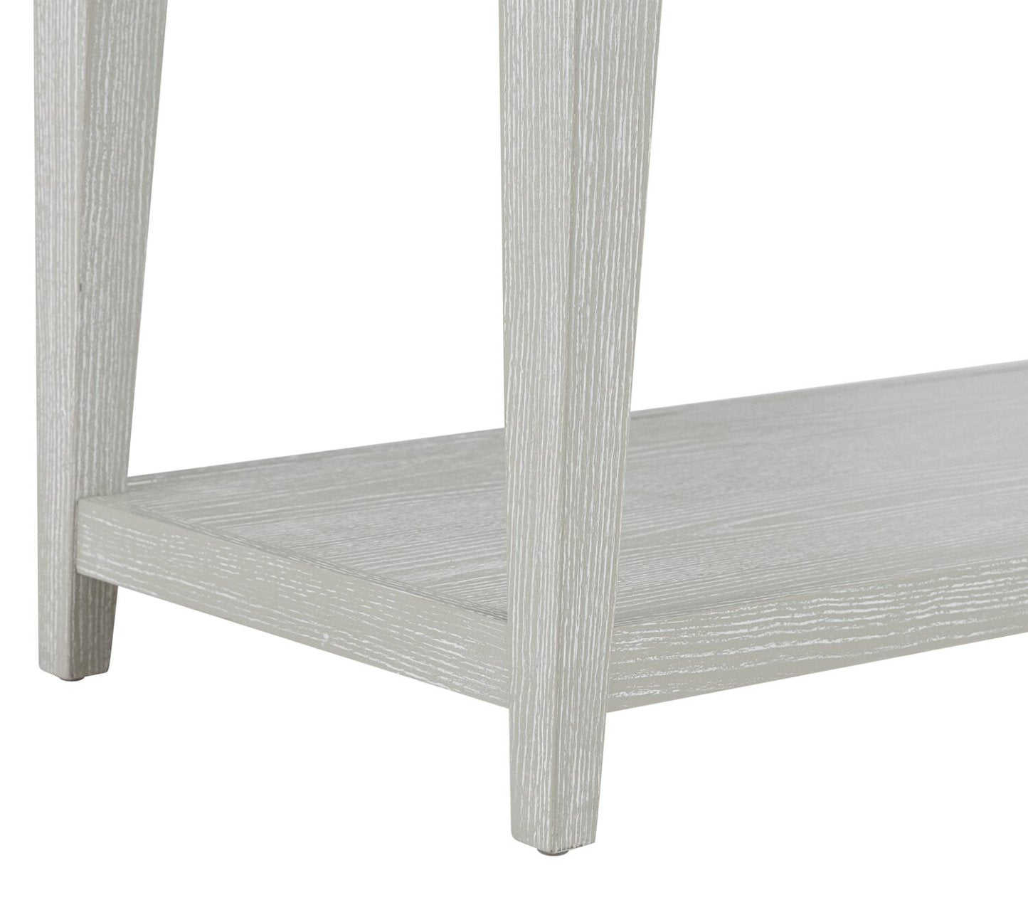 Table de canapé en bois massif Vida 47,5" avec étagère - Sable | Table de salon Vida 47,5 po en bois massif avec tablette - sable | VIDWHSTB