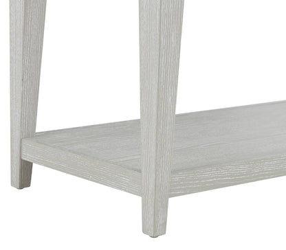 Table de canapé en bois massif Vida 47,5" avec étagère - Sable | Table de salon Vida 47,5 po en bois massif avec tablette - sable | VIDWHSTB