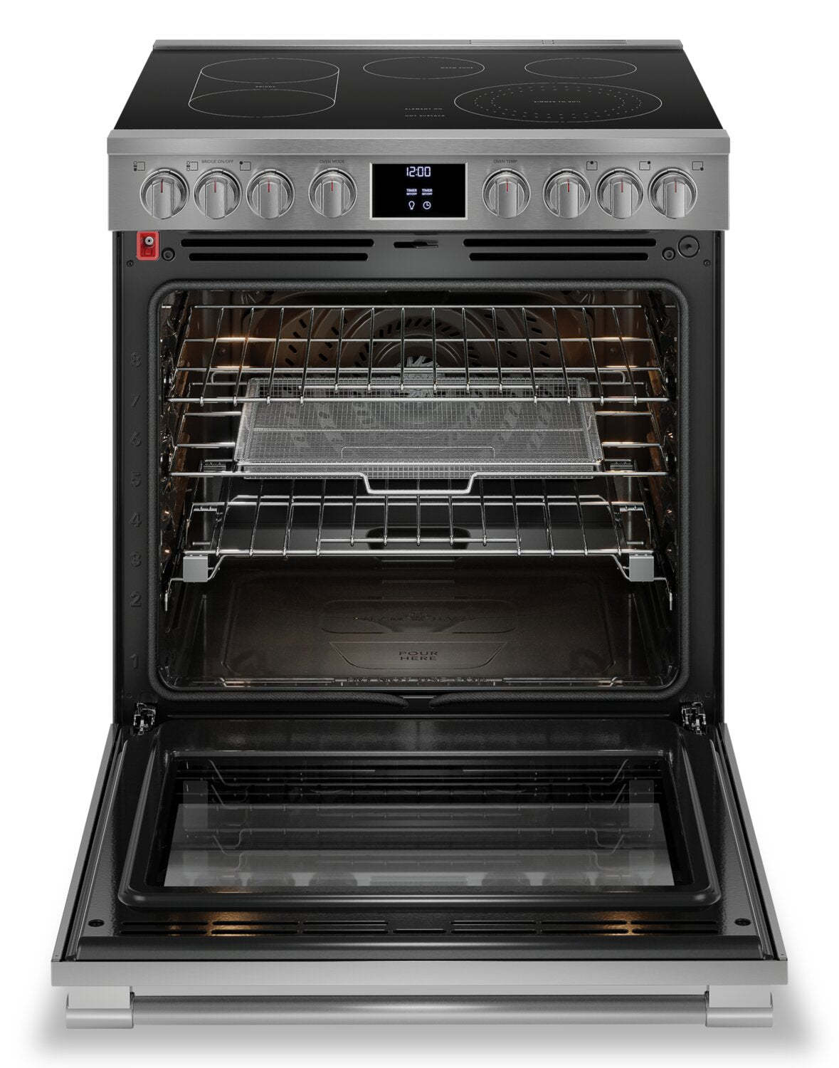 Cuisinière électrique Frigidaire Professional de 6,2 pi³ avec convection totale et friture à air - résistant aux taches®… | Frigidaire Professional 6.2 Cu. Ft. Electric Range With Total Convection and Air Fry - Smudge-Proof®…