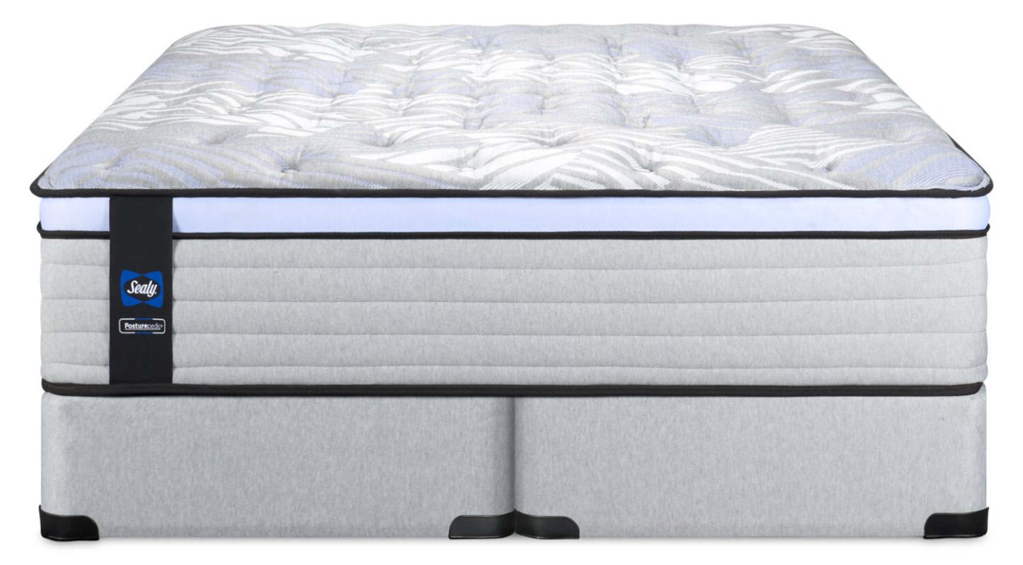 Sealy Posturepedic® Série 800 Strasbourg Eurotop Plush King Ensemble de matelas | Ensemble matelas moelleux à Euro-plateau Strasbourg PosturepedicMD de série 800 de Sealy pour très grand lit