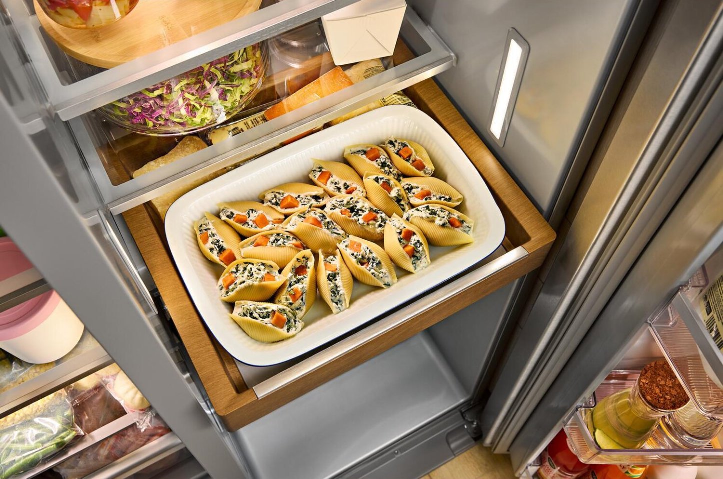 Réfrigérateur KitchenAid de 21 pi3 et de 36 po de profondeur comptoir - acier inoxydable résistant aux traces de doigts - KRSC536RPS