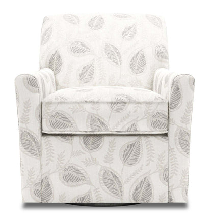 Fauteuil d’appoint pivotant personnalisable Sofa Lab de 31 po fabriqué au Canada en tissu - Prairie multicolore | SWIV1148