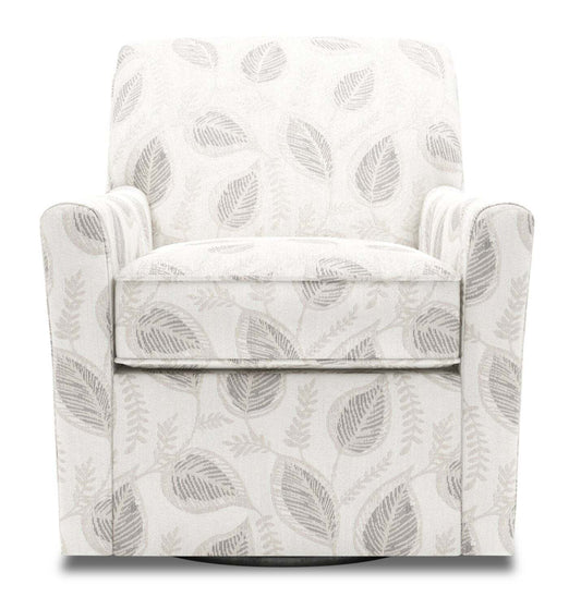 Fauteuil d’appoint pivotant personnalisable Sofa Lab de 31 po fabriqué au Canada en tissu - Prairie multicolore | SWIV1148