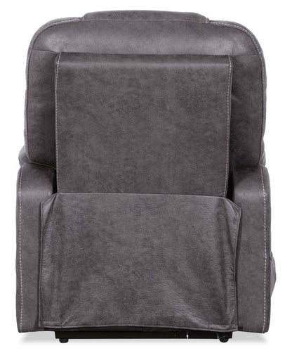 Fauteuil inclinable à relevage électrique Landon 34 en microfibre - Gris | Fauteuil inclinable électrique Landon de 34 po en microfibre - gris
