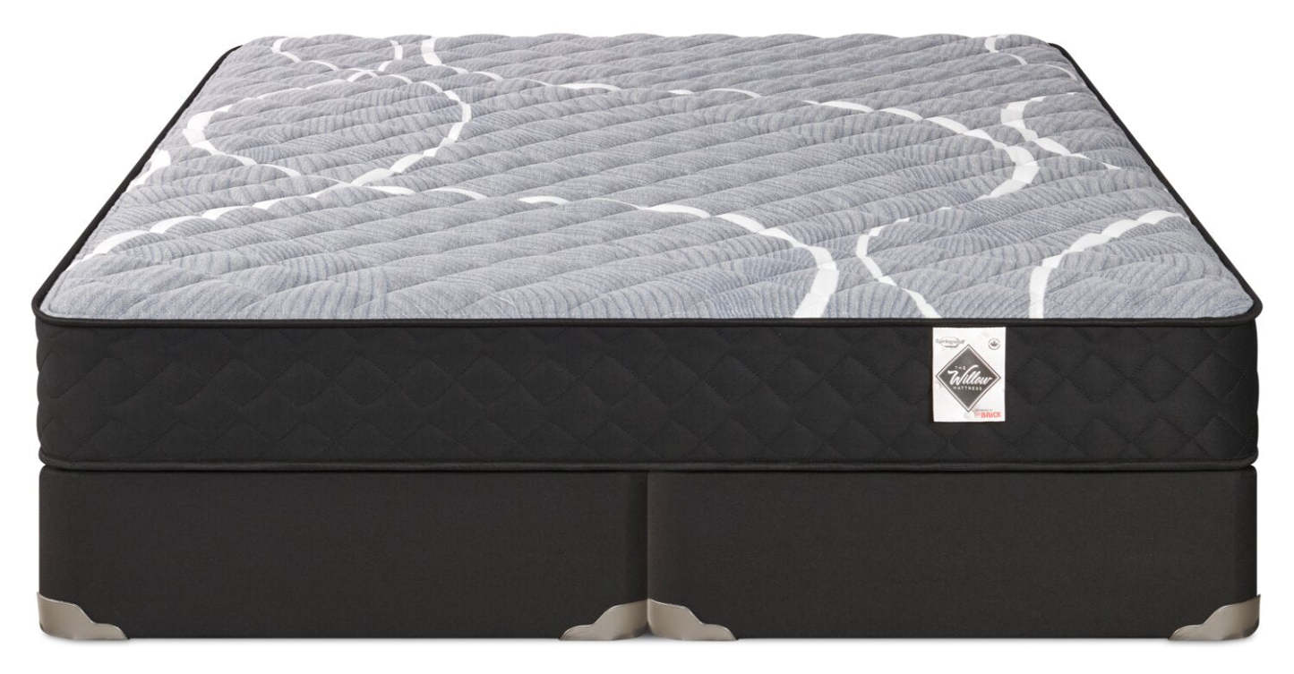 Ensemble Matelas ferme à plateau régulier dans une boîte White Birch de Springwall pour très grand lit