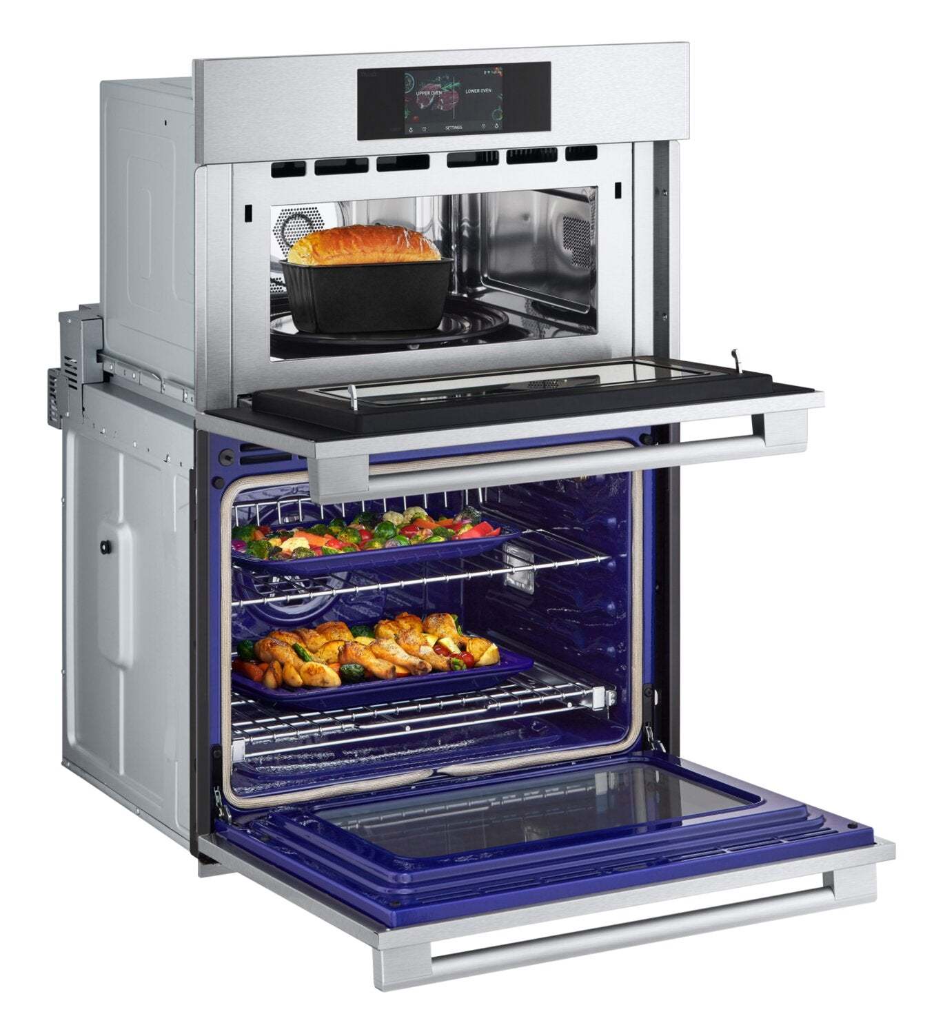 LG Studio 30 6,4 pi³ Four mural combiné avec convection véritable - Acier inoxydable résistant aux taches…