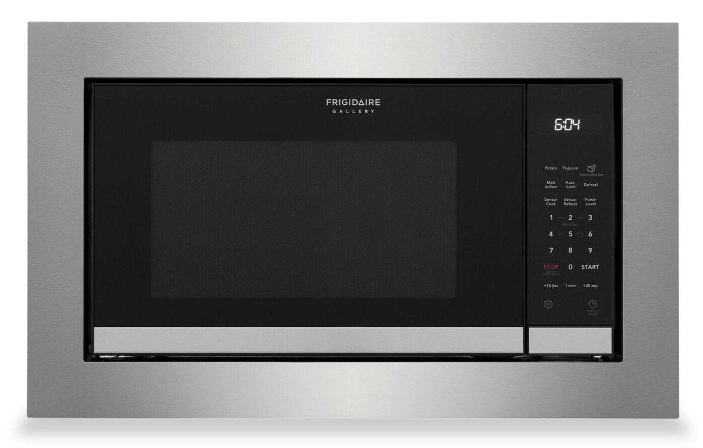 Galerie Frigidaire 2,2 Cu. Fort. Micro-ondes encastrable avec capteur de cuisson - Acier inoxydable - GMBS3068BF | Four à micro-ondes encastré Frigidaire Gallery de 2,2 pi3 avec cuisson par capteur - acier inoxydable - GMBS3068BF | GMBS368F
