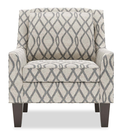 Fauteuil d’appoint club Sofa Lab personnalisable en tissu 29 po avec pattes en bois - Steel multicolore | Fauteuil d’appoint club Sofa Lab de 29 po fabriqué au Canada en tissu avec pattes en bois - Steel multicolore | CLUB1153