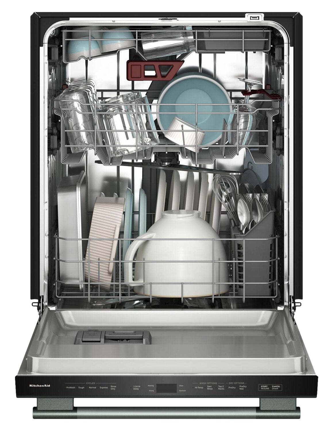 Lave-vaisselle KitchenAid de 24 po et de 41 dBA avec 3e panier à jets - genièvre - KDTS324SJP