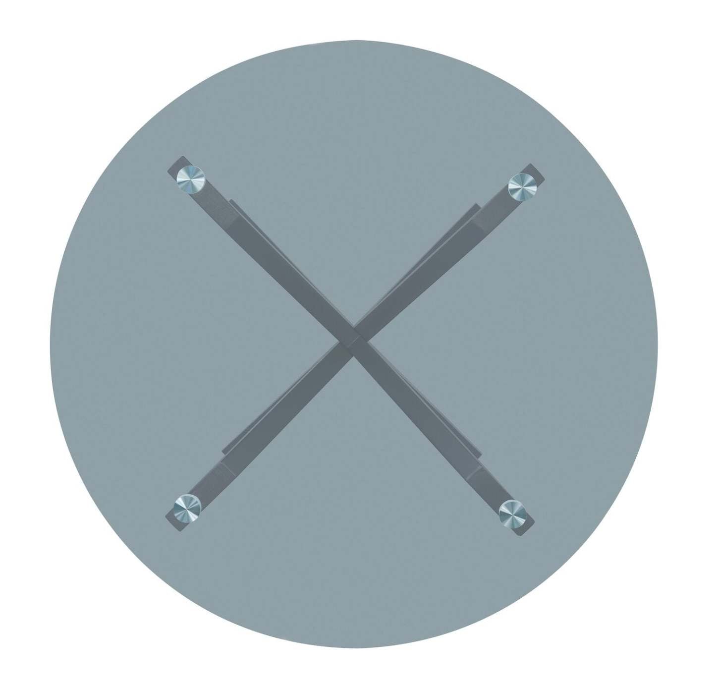 Table de salle à manger Remi avec plateau en verre et base géométrique en bois, 42 W ronde - Noir | Table de salle à manger ronde Remi de 42 po (L) avec dessus en verre et base géométrique en bois - noire