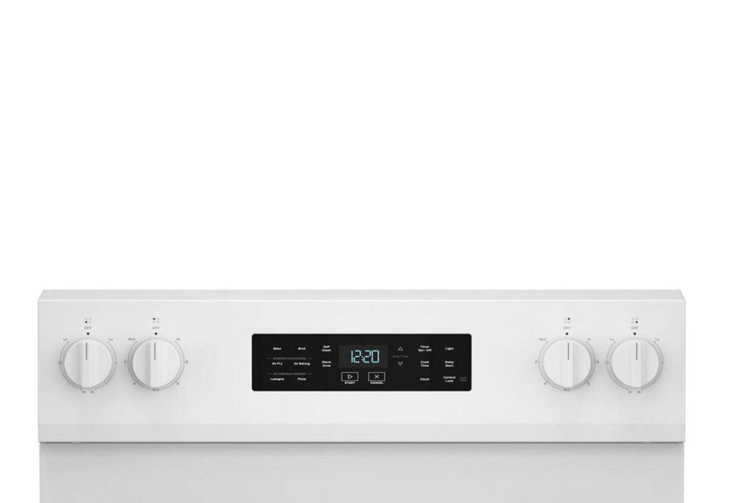 Cuisinière électrique Whirlpool de 5,3 pi3 avec cuisson à air – blanche - YWFES5730SW