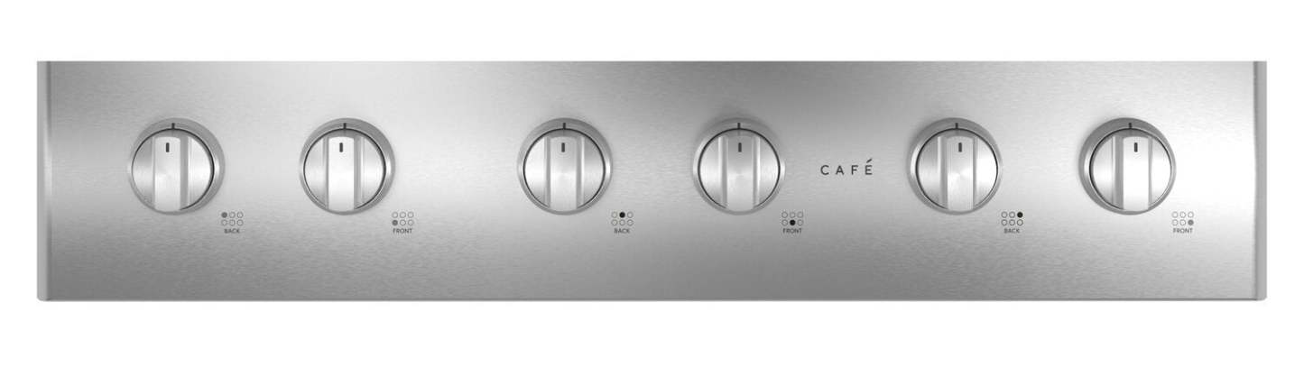 Cafe 36 6-Element Gas Cooktop - Stainless - CGU366P2TS1 | Surface de cuisson à gaz Café de 36 po à 6 éléments - acier inoxydable - CGU366P2TS1