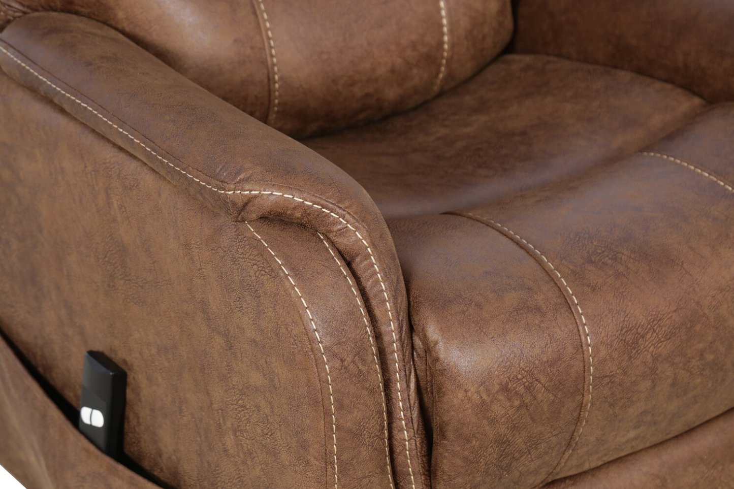 Landon 34 Microfibre Power Lift Reclining Chair - Brown | Fauteuil inclinable électrique Landon de 34 po en microfibre - brun