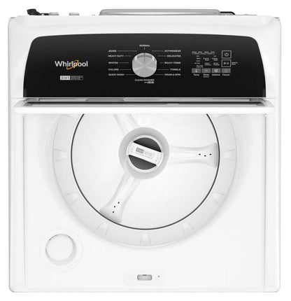 Laveuse Whirlpool à chargement par le haut de 5,4 pi³ - blanche - WTW5057LW | Whirlpool 5.4 Cu. Ft. Top-Load Washer - White - WTW5057LW