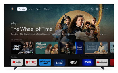 Téléviseur intelligent Google TCL 98 QLED Pro 4K UHD HDR Pro+ 120 Hz (98Q651G-CA) | Téléviseur intelligent QLED Pro de TCL UHD 4K de 98 po à 120 Hz avec HDR Pro+ et Google TVMC (98Q651G-CA)