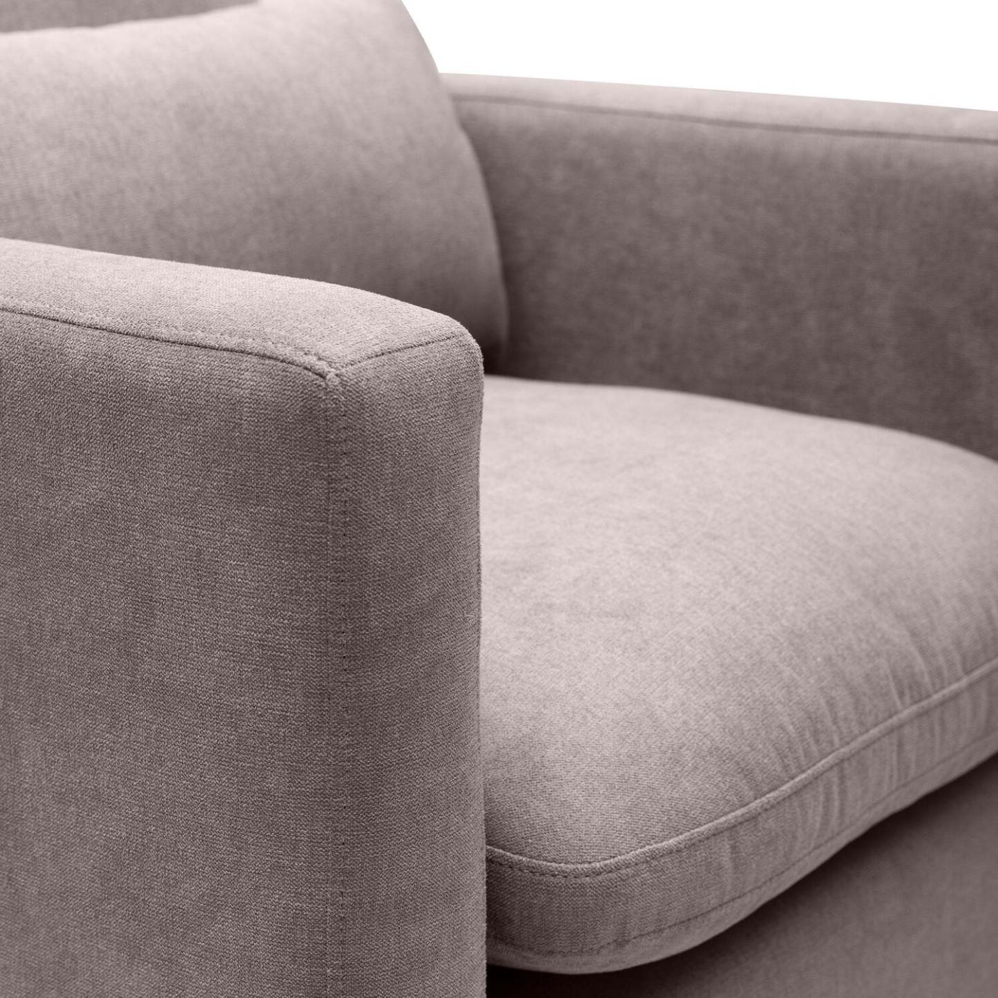 Chaise Kortlyn 33 en tissu d'apparence lin - Gris | Fauteuil Kortlyn de 33 po en tissu d'apparence lin - gris