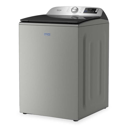 Maytag 6.0 Cu. Ft. Pet Pro Smart Top-Load Washer and 7.4 Cu. Ft. Electric Dryer – Radiant Silver | Laveuse intelligente à chargement par le haut de 6,0 pi³ et sécheuse électrique de 7,4 pi³ Animal Pet Pro de Maytag - argenté radieux