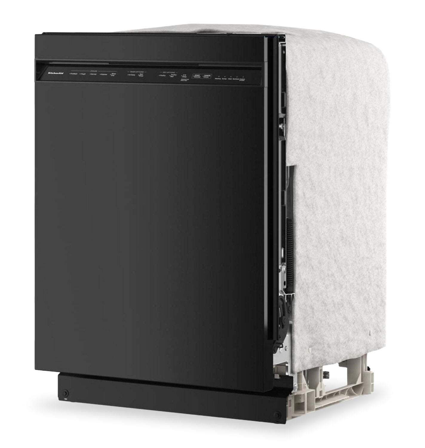 Lave-vaisselle KitchenAid de 24 po et de 47 dBA avec panier à ustensiles sur le troisième niveau - noir - KDFS224SBL