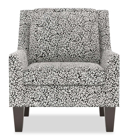 Fauteuil d'appoint club Sofa Lab personnalisable en tissu 29 po avec pattes en bois - Onyx multicolore | Fabriqué au Canada Sofa Lab Fauteuil d'appoint personnalisable en tissu Club 29 avec pieds en bois - Onyx multicolore | CLUB1146