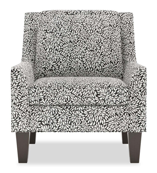 Fauteuil d'appoint club Sofa Lab personnalisable en tissu 29 po avec pattes en bois - Onyx multicolore | Fabriqué au Canada Sofa Lab Fauteuil d'appoint personnalisable en tissu Club 29 avec pieds en bois - Onyx multicolore | CLUB1146