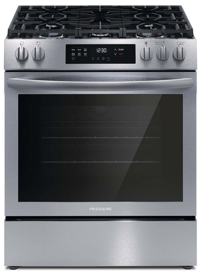 Cuisinière à gaz Frigidaire de 5,1 pi³ avec préchauffage rapide et cuisson par convection - acier inoxydable - FCFG3083…